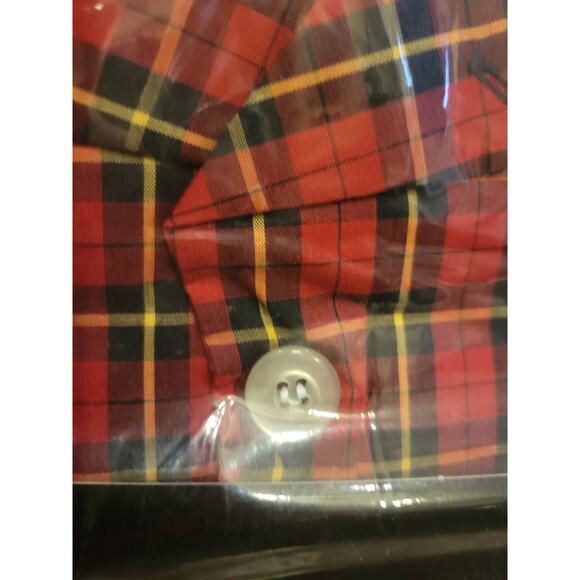 NWT State O Maine Red Plaid Flannel Sleepwear Pajama Set Men's Size Medium - Picture 6 of 9